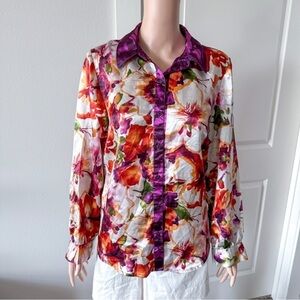 Women’s Tops | Floral Button Down Shirt Top